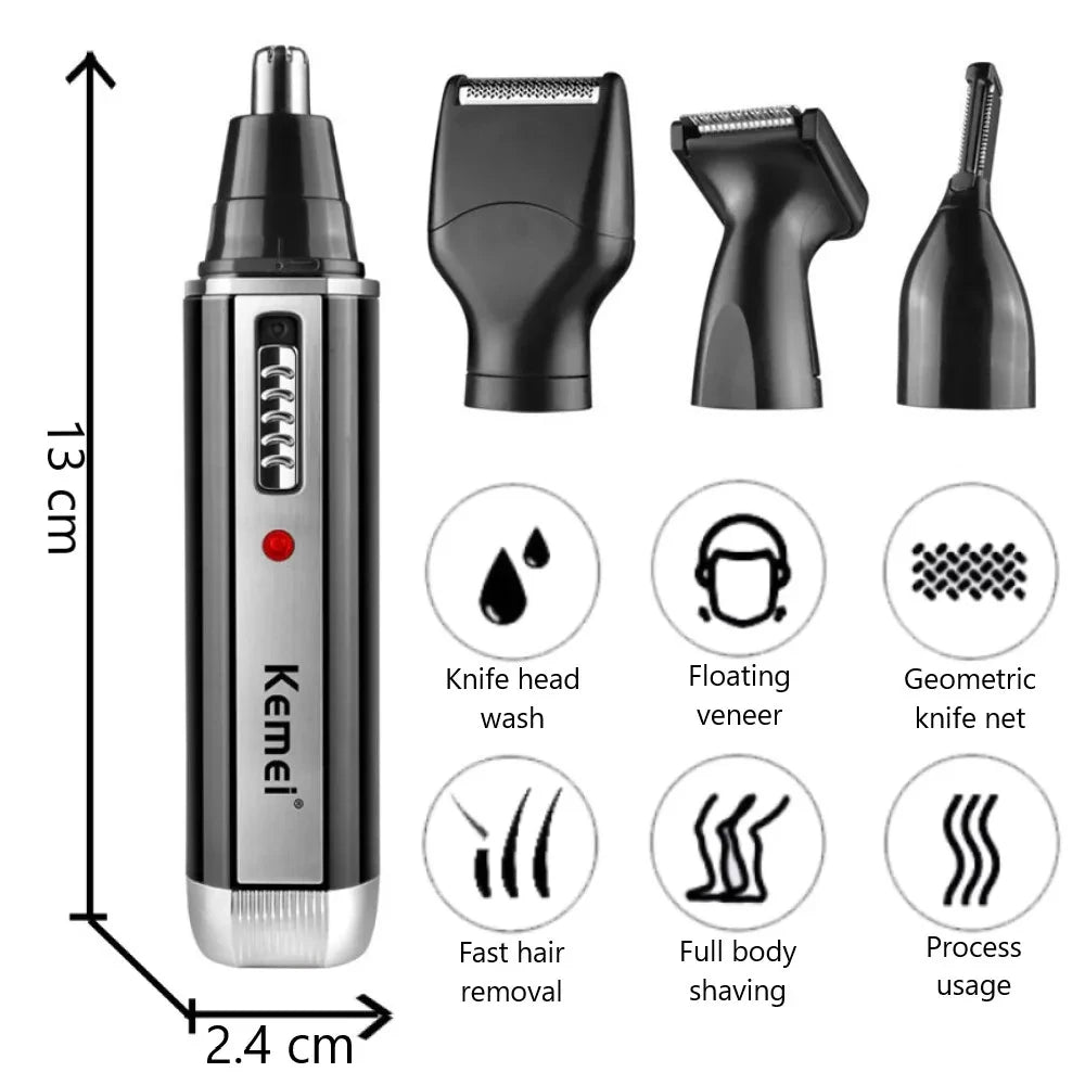 Rechargeable Four-in-One Grooming Kit
