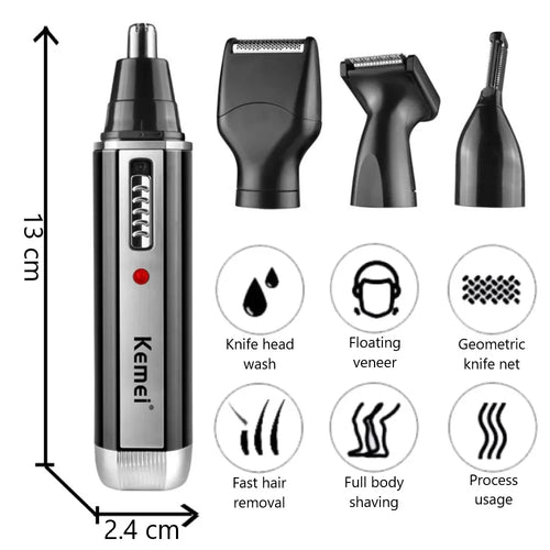 Rechargeable Four-in-One Grooming Kit